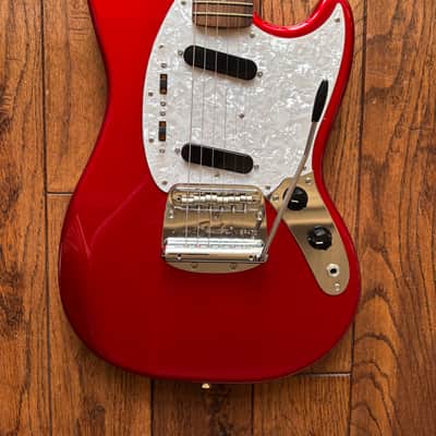 2010 Fender MG-69 Mustang Reissue Electric Guitar Candy Apple Red MIJ Japan image 6