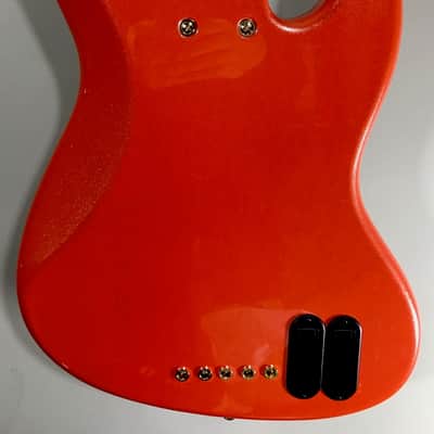 BassMods LEFTY K535 5-String Bass Guitar - Bartolini Pickups - Metallic Orange image 6