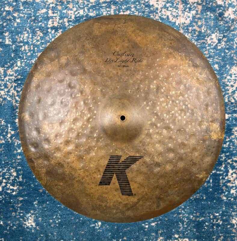 24 YEARS OLD 22” Zildjian K CUSTOM DRY LIGHT Ride 2937g image 1