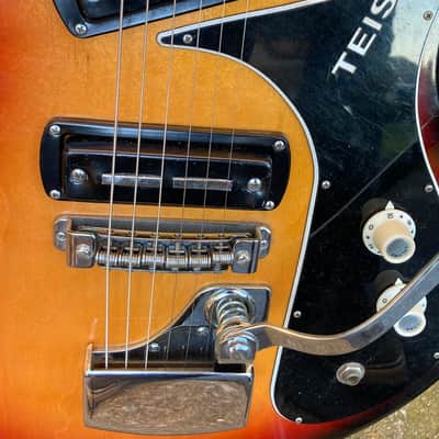 1968  Teisco V2 Sunburst . Very cool MIJ guitar Mezurashi (rare) image 16