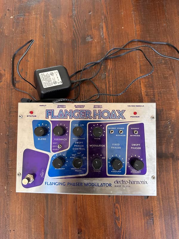 Electro-Harmonix Flanger Hoax Phaser / Flanger Modulator 2010s - Blue / Purple image 1