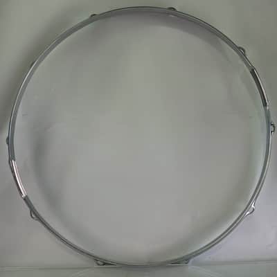 Slingerland 15" 10-Lug COB BRASS Stick-Saver Snare Drum Resonant Rim/Hoop Chrome image 7