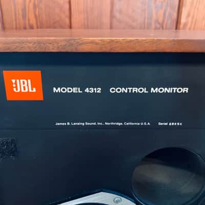 Vintage pair of JBL 4312 Control Monitor speakers image 3