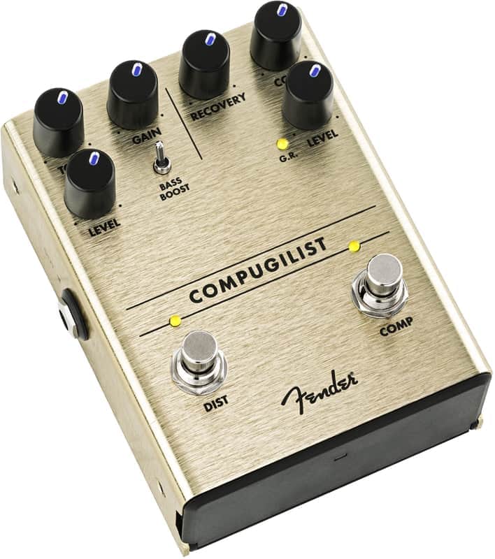 Fender Compugilist Compressor/Distortion Effects Pedal - Gold image 1