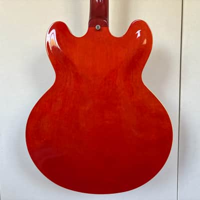 1982 Tokai ES100R Vintage Semi-Hollow ES Guitar Watermelon Long Guard, Japan image 7