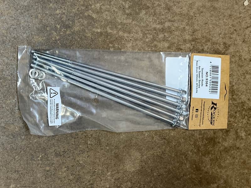 ROGERS - 9364 - Rogers Tension Rods 6 Pack 195mm, Fits Tower Bass Drums image 1