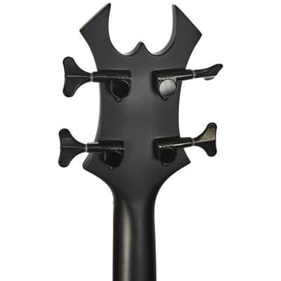 B.C. Rich Chris Kael Signature Warlock Bass, 4-String - Satin Black image 3