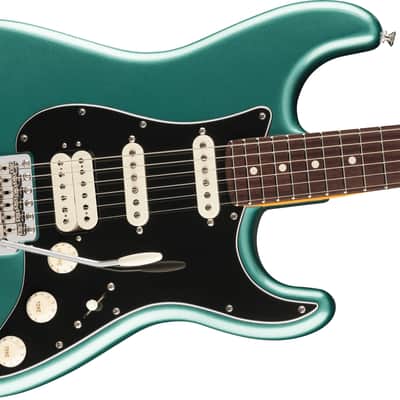 Fender American Professional Classic Stratocaster HSS, Rosewood Fingerboard - Faded Sherwood Green Metallic image 4
