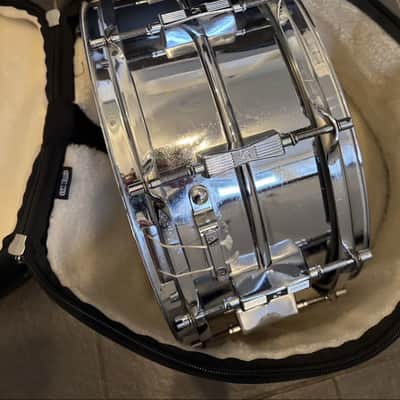 Sonor D-506 Phonic 14x6.5" 10-Lug Ferro-Manganese Steel Snare Drum 1980 - 1994 - Chrome-Plated image 5