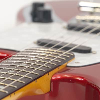 2011 Fender Mustang MG69 – Candy Apple Red w/ Matching Headstock & Gig Bag image 9