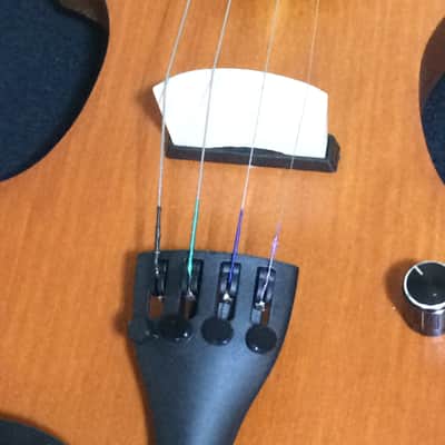 4/4 Violin + leigh + handmade+fretted+electric / semi acoustic. image 4