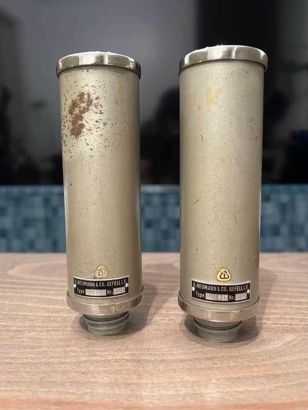NEUMANN/GEFELL CMV 563 1950s Nickel MATCHED PAIR image 1