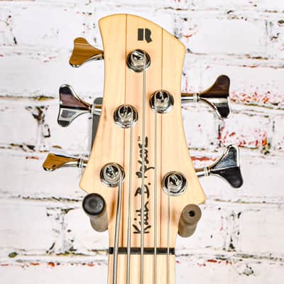 Roscoe Guitars - Keith B Roscoe Standard 5 String Bass, Sunburst Flame - w/Bag - x0037 - USED image 3