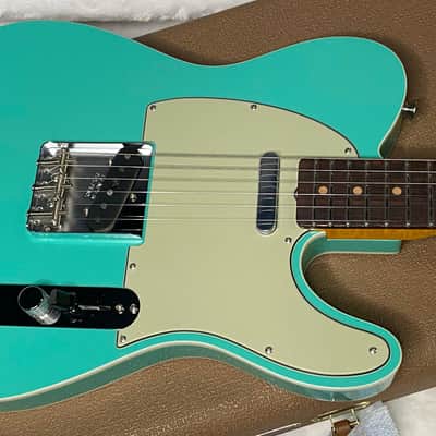 NEW! Fender Custom Shop Flamethrower Telecaster Custom - NOS - Modern Specs - Texas Special Pick-Ups - AAAA Flamed Neck -Seafoam Green - Authorized Dealer - 8lbs - G07232 image 3