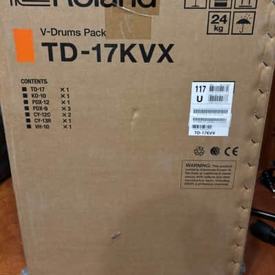 Roland TD-17KVX V-Drum Kit with Mesh Pads 2010s - Black