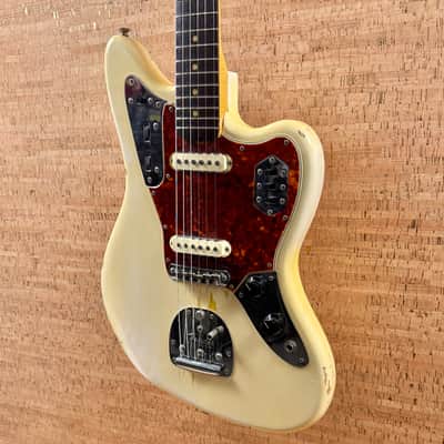 Fender Jaguar 1963 - Olympic White with Matching Headstock image 6