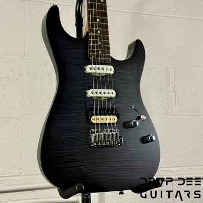 Schecter USA Custom Shop Sunset Custom-II HSS Electric Guitar w/ Case - Trans Black image 3