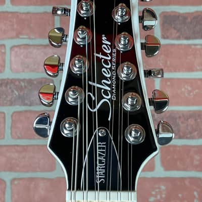 Schecter Stargazer-12-String Electric Guitar - Gloss Black (New-Old Stock) image 6