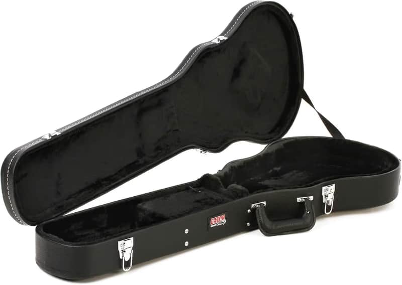 Gator GW-LPS Deluxe Wood Les Paul® / Single Cutaway Electric Guitar Case - Black image 1