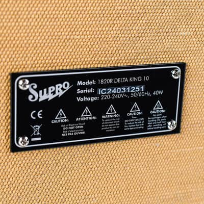 Supro Delta King 10 Tweed Black image 7