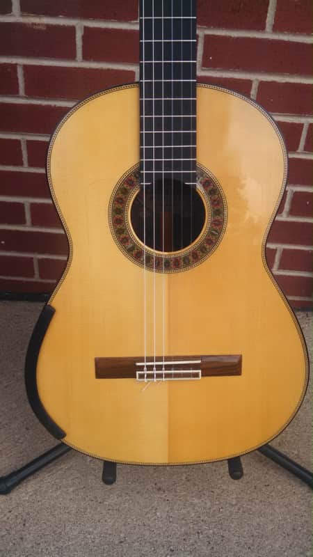 Carlos Pina Classical Concert Guitar BRaZiLiaN RoSeWooD & Spruce ToP Brazilian Rosewood Concert Classical Guitar Brazilian Rose wood & Spruce & Lacquer finish image 1