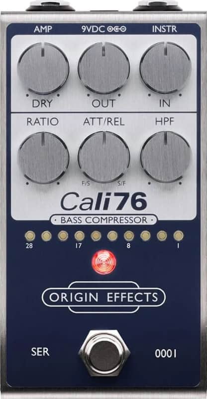 Origin Effects Cali76 Bass Compressor Bass Effects Pedal, Limited Edition Fifteen Blue image 1