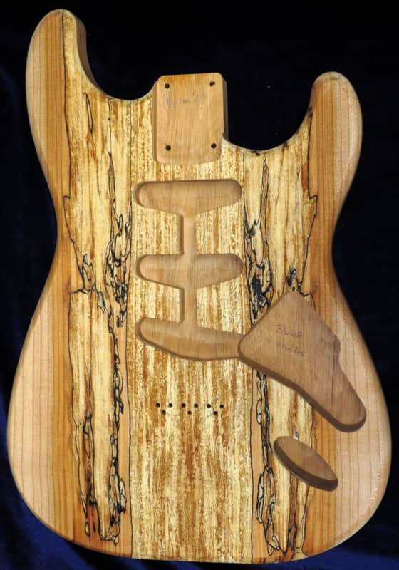 Spalted Maple Top / Mahogany wood body - Standard - 4lbs 5oz #3662 USAIMPORT CHARGES INCLUDED image 1
