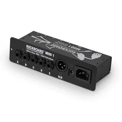 Rockboard MOD1 V2 5xTRS 1xXLR Pedalboard Patchbay + IEC Power Patch Cable image 8