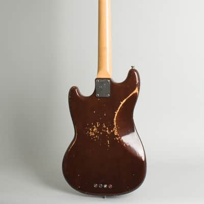 Fender  Mustang Solid Body Electric Bass Guitar (1975), ser. #551821, black tolex hard shell case. image 2