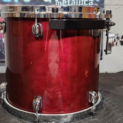 Tama Starclassic Performer 13x12 Rack Tom, Transparent Red. Vintage .1994 image 3