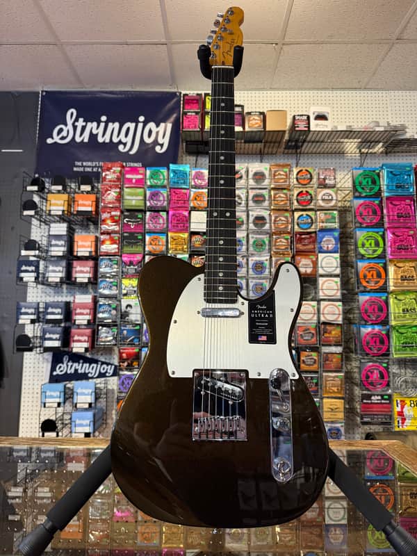 Fender American Ultra II Telecaster with Ebony Fretboard - Texas Tea image 1