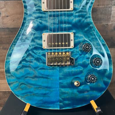 PRS Wood Library DGT, David Grissom Signature, Electric Guitar, Quilt 10 Top, Aquableaux Finish, PRS Paisley Case, 559 image 15