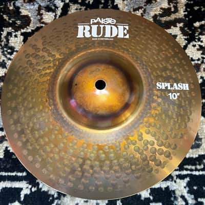 Paiste 10" RUDE Splash Cymbal - Raw image 1