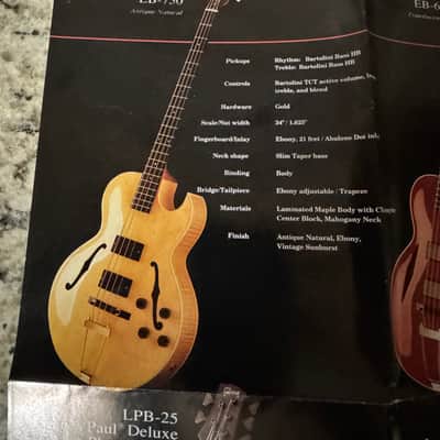 Gibson Nikki Sixx Bass Poster 1993 EB-750 650 Thunderbird IV Les Paul deluxe premium Plus 5 string Special LPB1 Standard 2 image 5