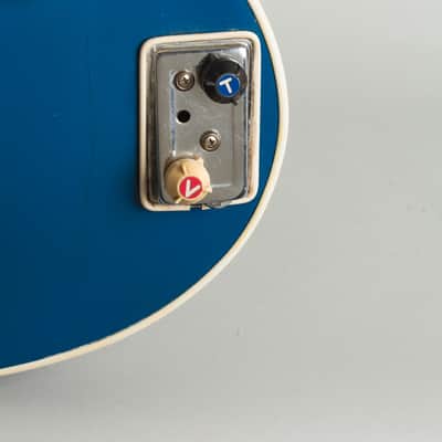 Wandre  Teen Ager Model 900 Semi-Hollow Body Electric Guitar (1961), black hard shell case. image 15