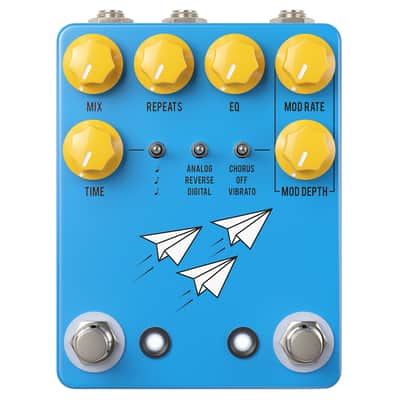 New JHS Flight Delay Guitar Effects Pedal Blue