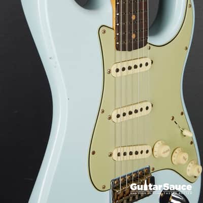 Fender Custom Shop 64 L-Series Stratocaster Journeyman Relic Faded Namm Limited Edition Custom Built 2024 - Sonic Blue (Cod.1884NG) image 6