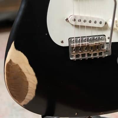 Nash S-57 Electric Guitar - Black with Hardshell Case image 12