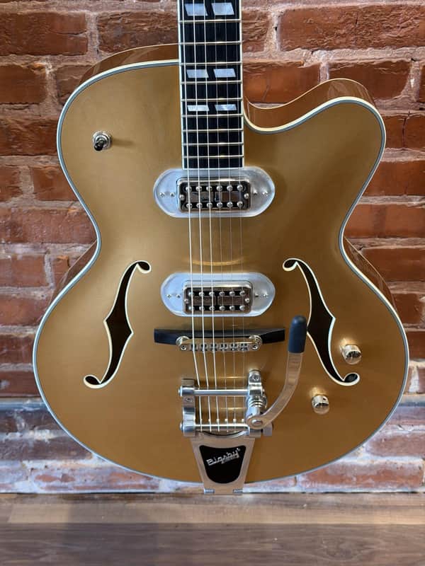 Eastman T58 Gold 16" Archtop Tonerider Filtertrons Bigsby image 1