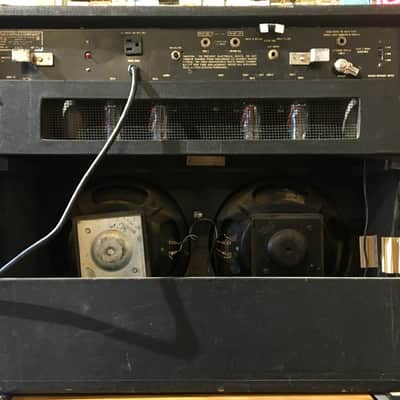 1979 Ampeg V-4 100-Watt All Tube Electric Guitar Amplifier Head in Ampeg VT-22 2 x 12" Combo Cabinet image 4