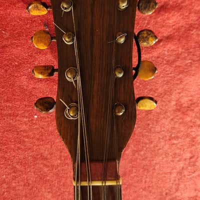 LUTHIER SPECIAL Antique 1900s Italian Mandolin Natural For Repair w/ Chipboard Case image 3