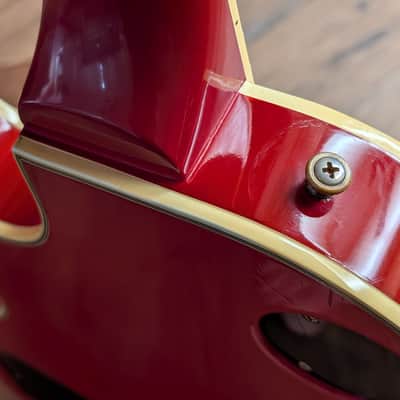 1985 Gibson Les Paul Custom Electric Guitar Ferrari Red Tim Shaw 100% Original 10.4Lbs image 22