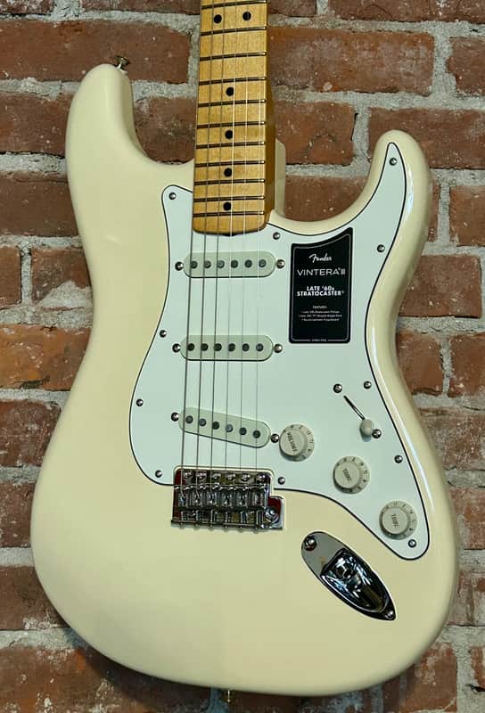 2026 Fender Vintera III Late '60s Stratocaster, Olympic White, Help Support Brick & Mortar Music Shops  In Stock image 1