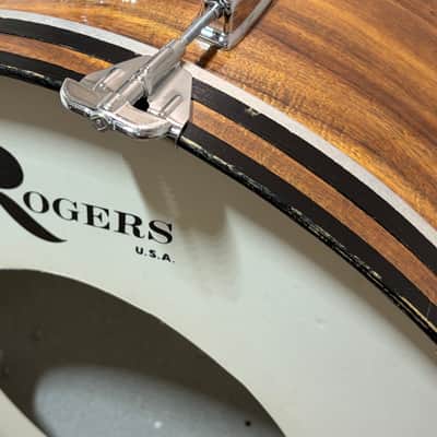 Rogers 24”x 14” Fullerton Era 1970’s Script Badge Bass Drum - KOA Finish image 10