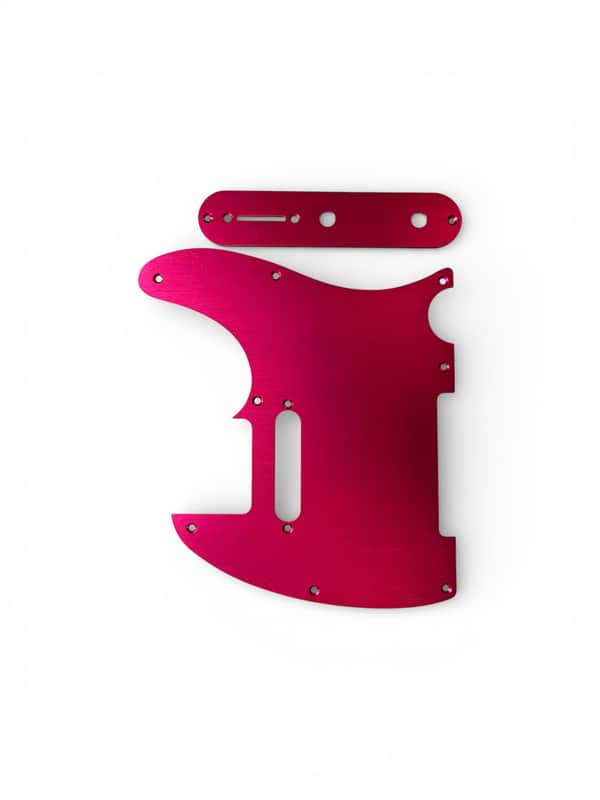 New Pink Brushed Anodized Aluminum Telecaster Electric Guitar Pickguard W Control Plate Tele image 1