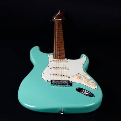 JET Guitars JS-300 Electric Guitar SSS - Seafoam Green w/ Roasted Maple Fingerboard image 7