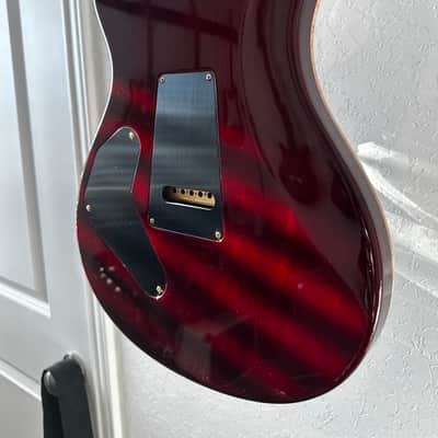 PRS P24 / Custom 24 Piezo 10-Top Fire Red Burst w/ gold hybrid hardware image 9