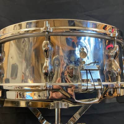John Grey - 5x14" Autocrat Metal Snare Drum, Modified 1970's - Chrome over Steel image 7