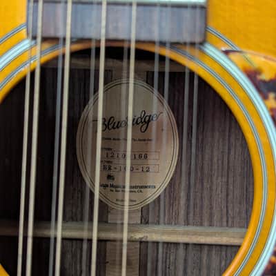 Historic Series Blueridge BR-160-12 (12 String Acoustic Guitar, Made in 2012) with HSC image 11