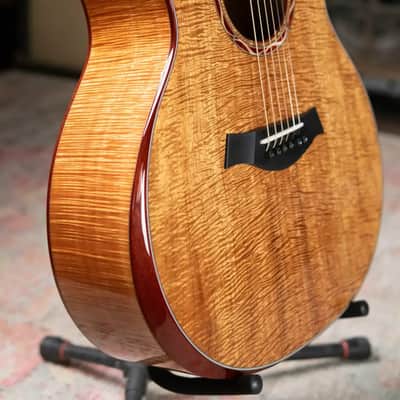 Taylor Custom Shop Master Grade Koa Grand Auditorium Acoustic/Electric Guitar with Hardshell Case - Used image 5